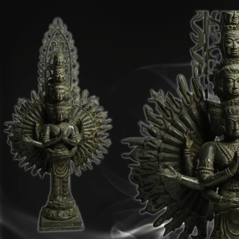 Avalokiteshvara Sahasrabhuja bronze statue 53cm