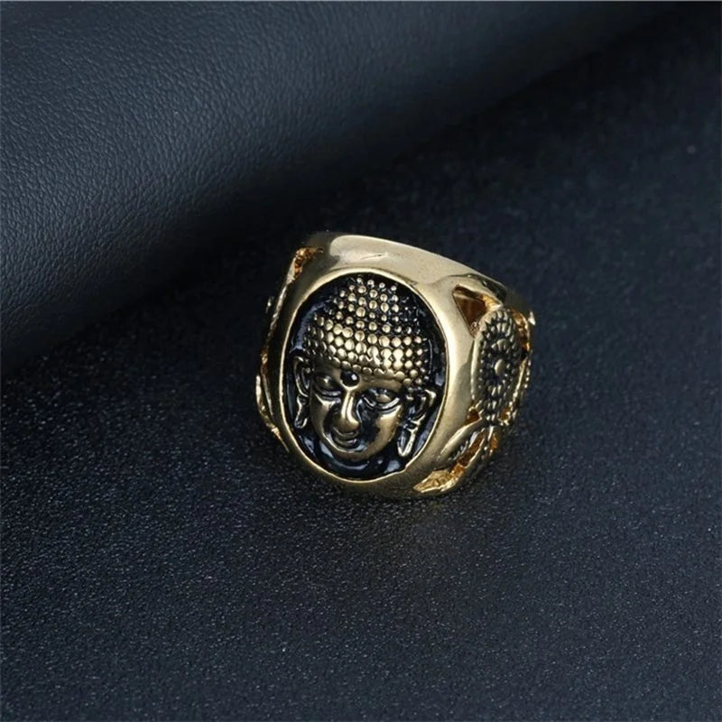 Silver Buddha Ring