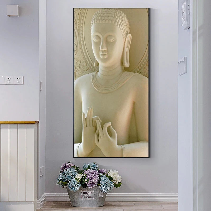 White Buddha Painting