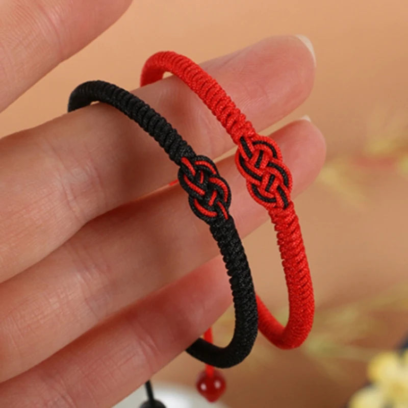 Tibetan Buddhist braided rope bracelet