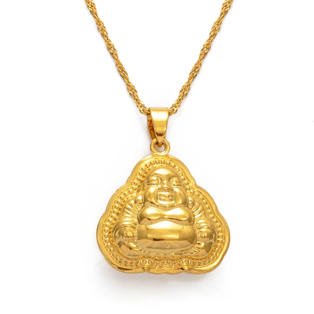 Gold Plated Buddha Pendant