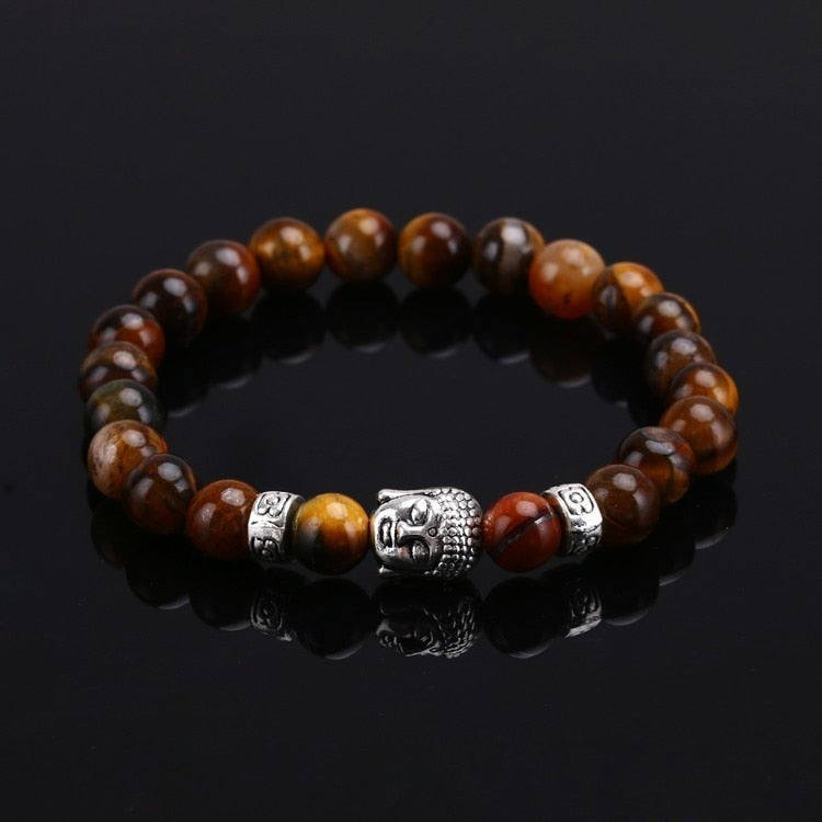 Buddha Prayer Bracelet Stone Beads