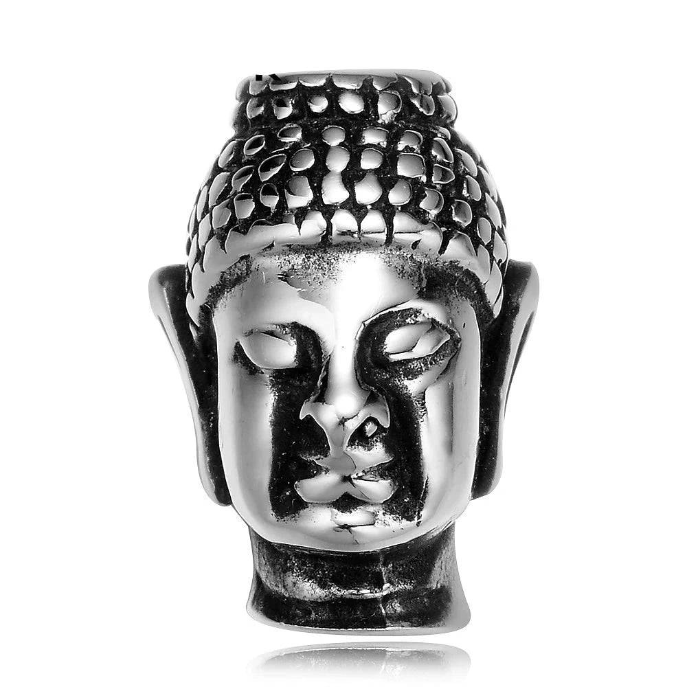 Buddha Bracelet in Cracked Lava Stones