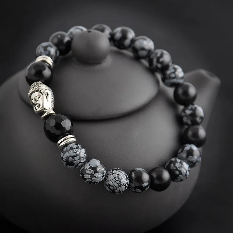 Buddha Head Agate Bracelet