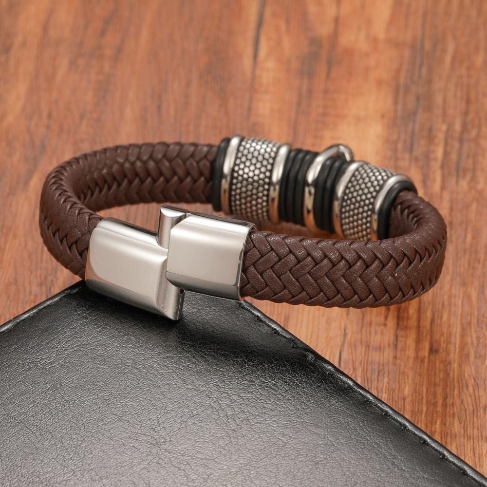 Leather Buddha Bracelet