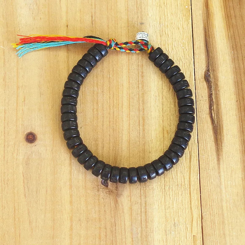 Tibetan Bracelet Lucky Mantra Braided