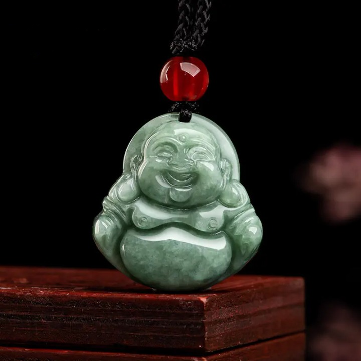 Green Jade Buddha Amulet