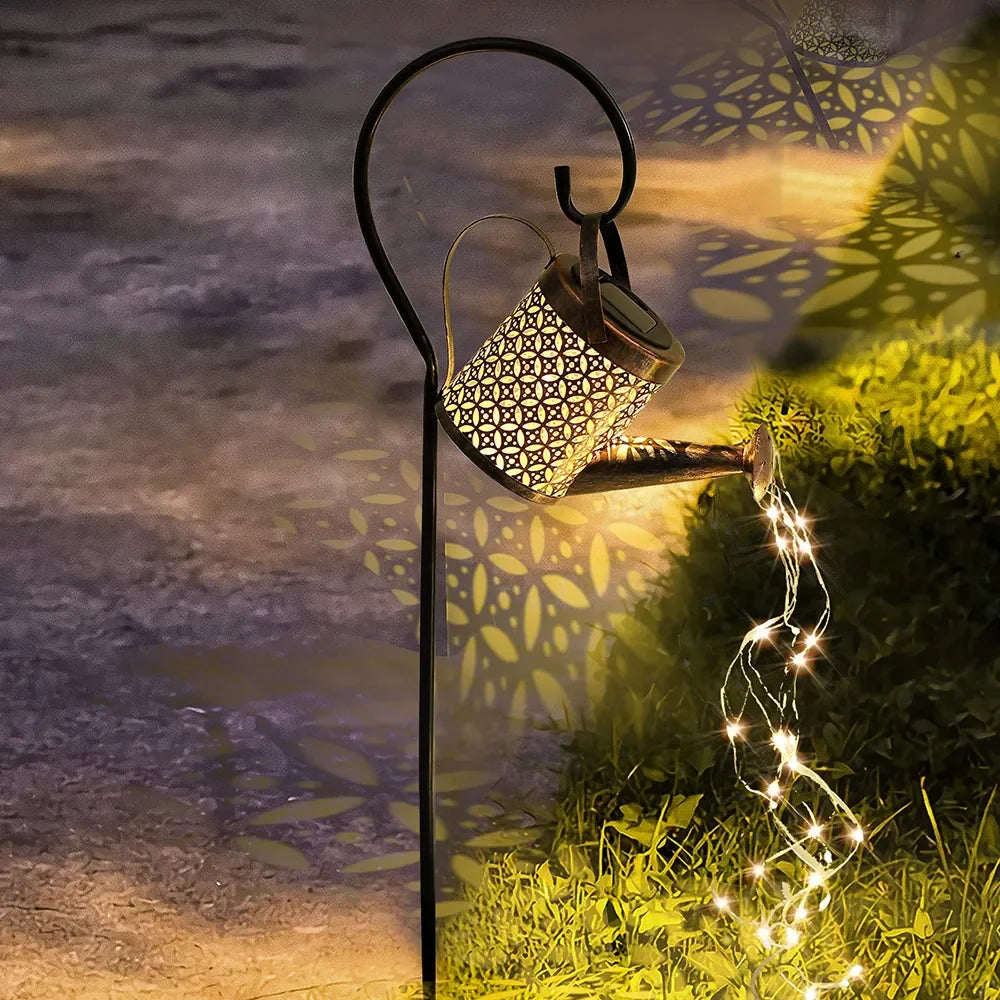 Solar Watering Can Lamp