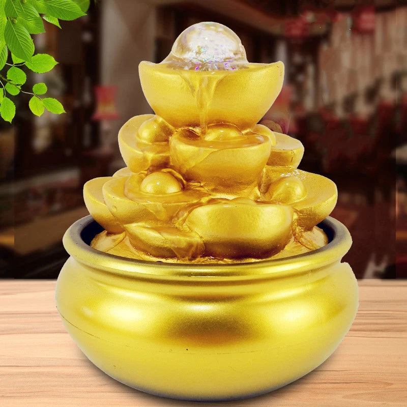 Golden Zen Feng Shui Fountain