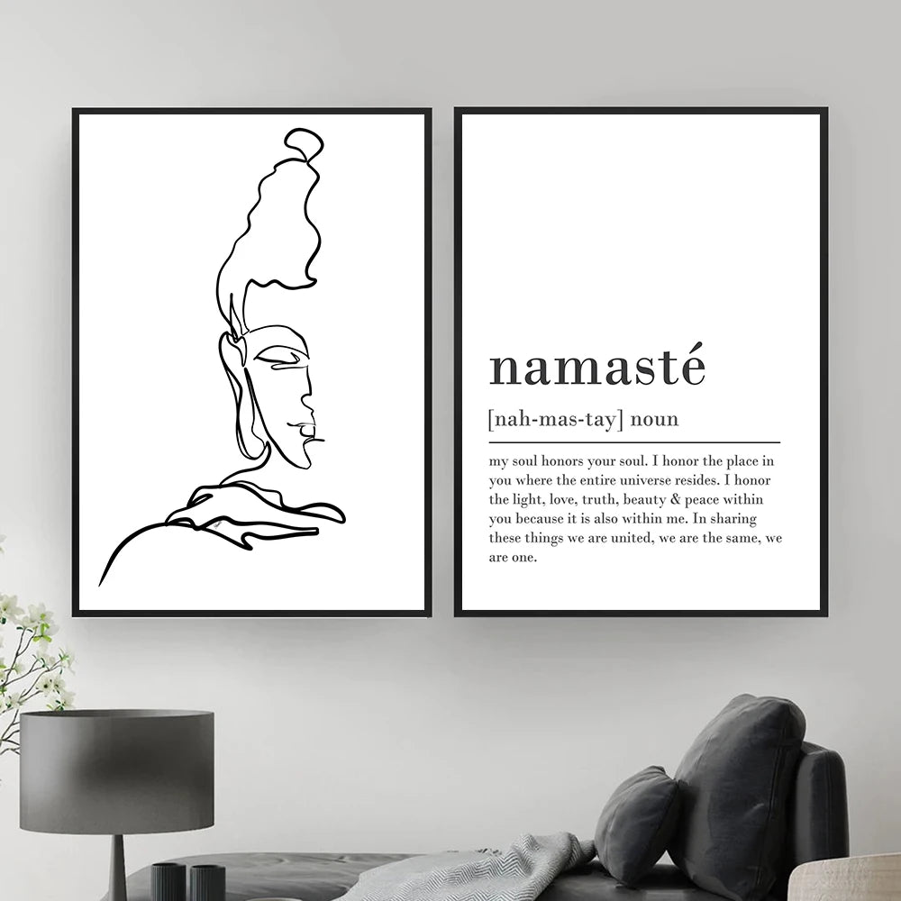 Poster Buddha Namaste