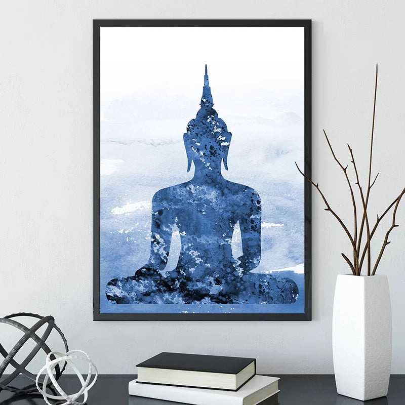 Blue Buddha Painting