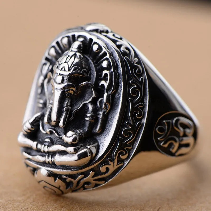 Knightly Ganesh Ring