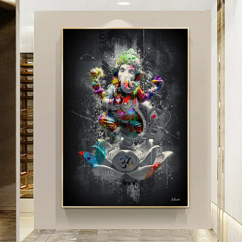 Ganesh Pop Art Painting