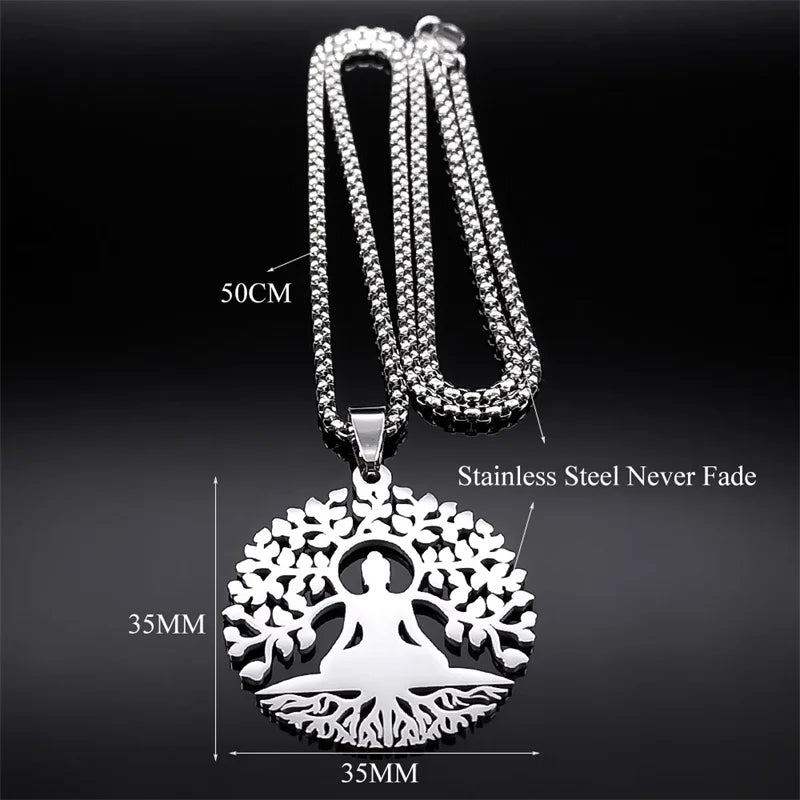 Tree of Life Buddha Pendant