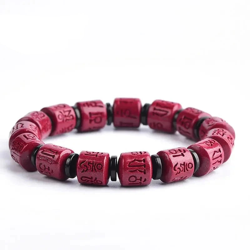 Tibetan Cinnabar Bead Bracelet