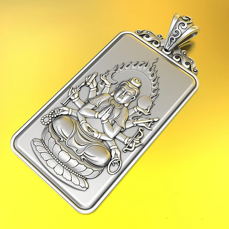 Buddhist Silver Amulet