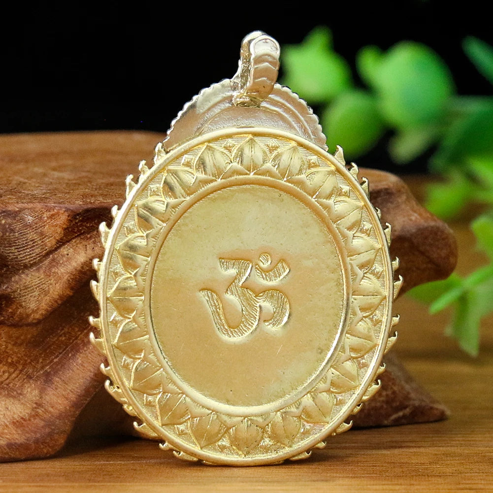 Ganesh Buddhist Amulet in Copper