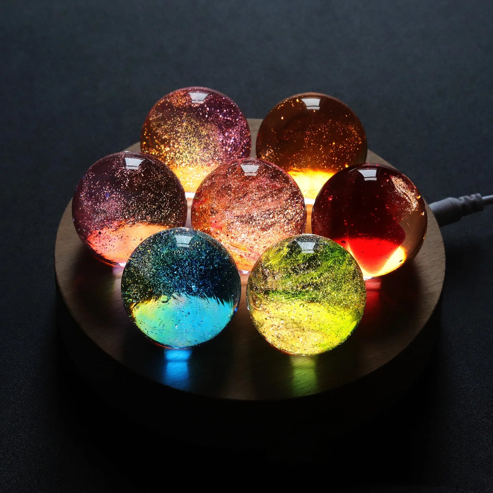 7 Chakras Led Ball Lamp