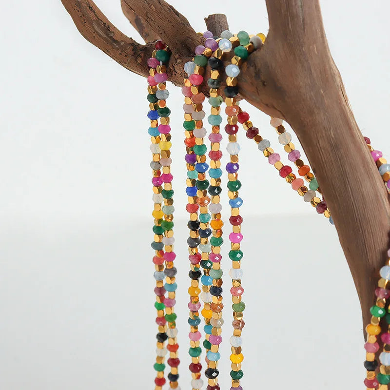 Multicolored Fine Stone Necklace