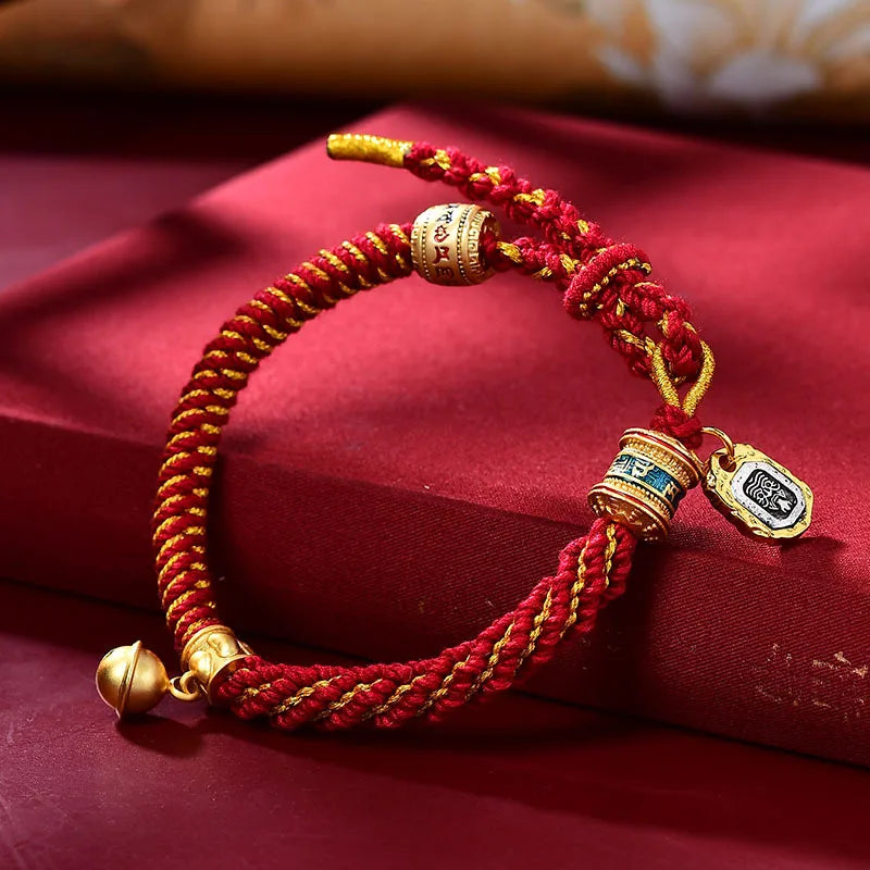 Tibetan Braided Bracelet “Manjusri Thangka”
