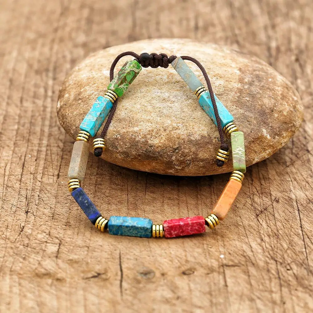 7 Chakras Bracelet for Women with Natural Stones