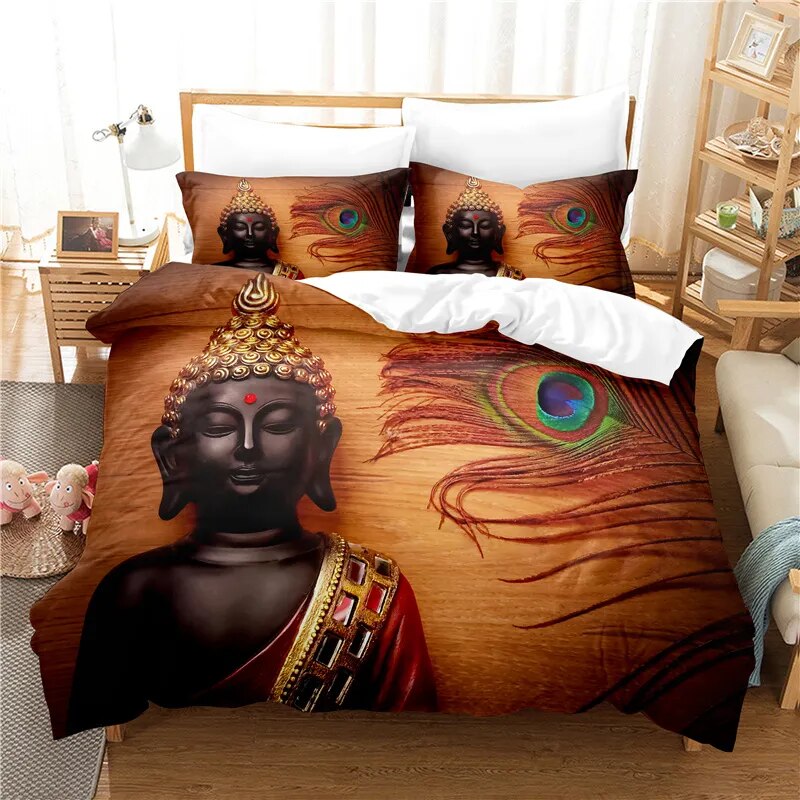 Protective Buddha Duvet Cover