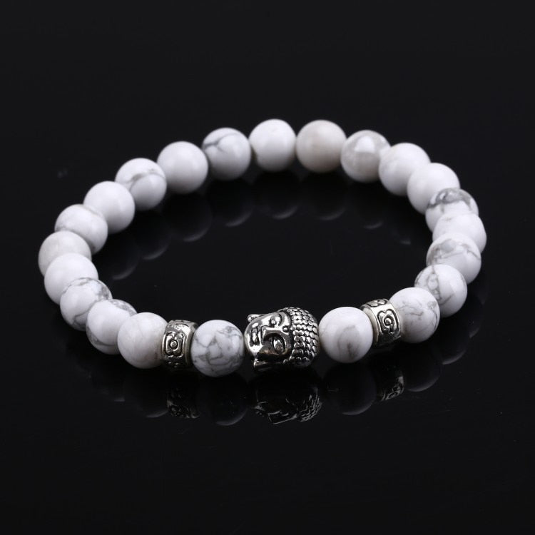 Buddha Prayer Bead Stone Bracelet