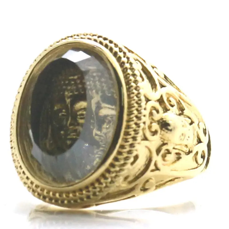 Thai Gold Buddha Ring