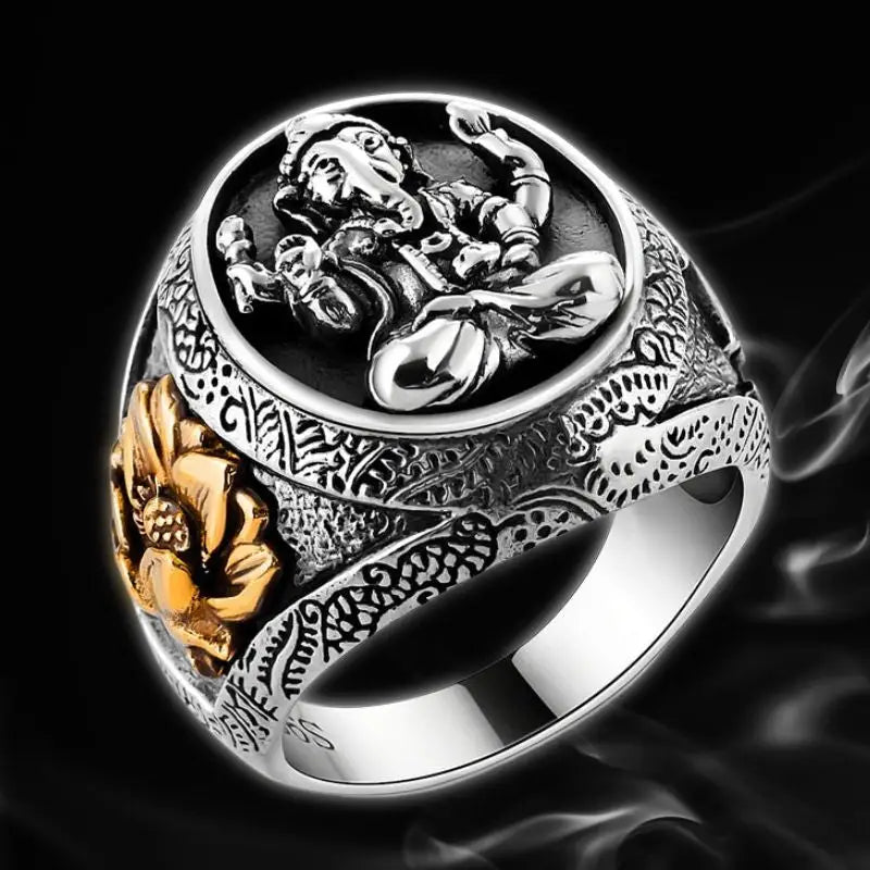 Silver Ganesh Ring