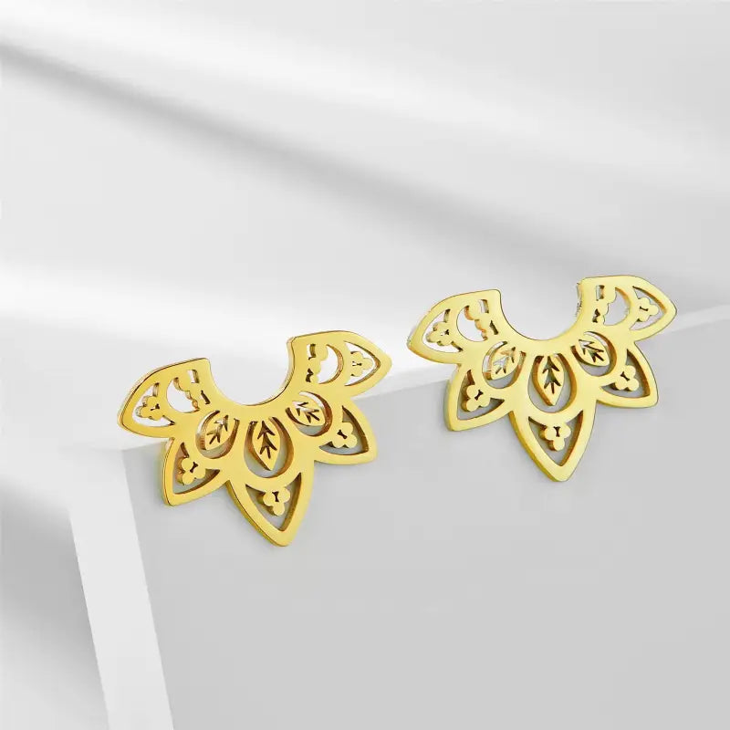 Bohemian Lotus Flower Earrings