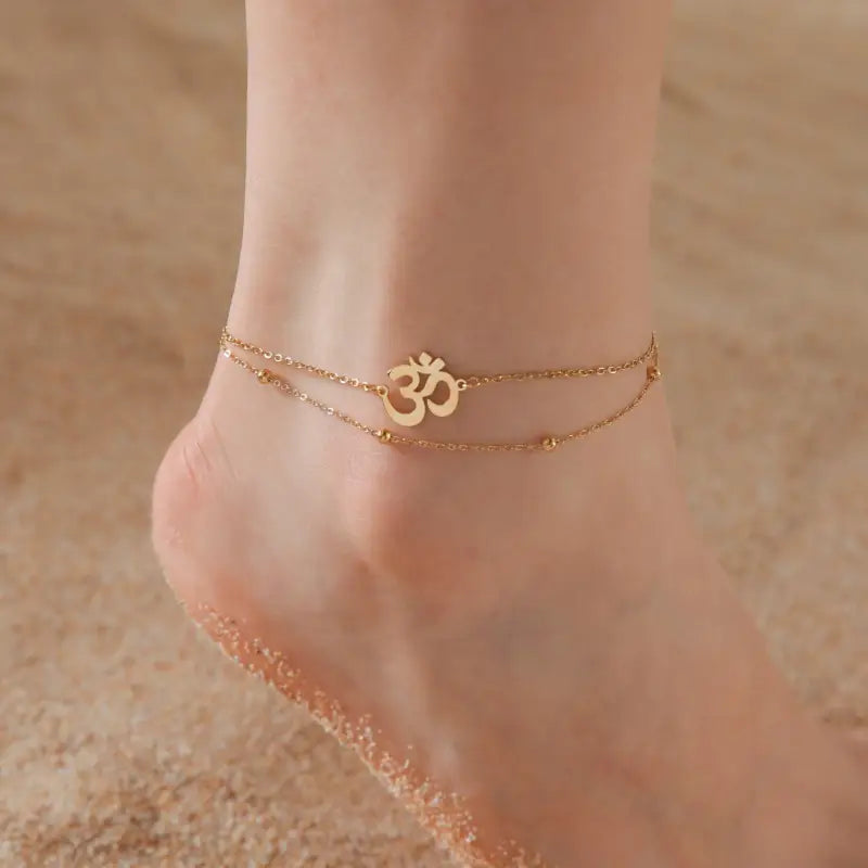 Ohm Symbol Anklet