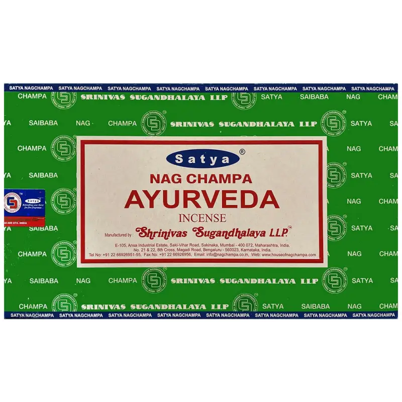 Satya Nag Champa Incense - Ayurveda Scent - One Box