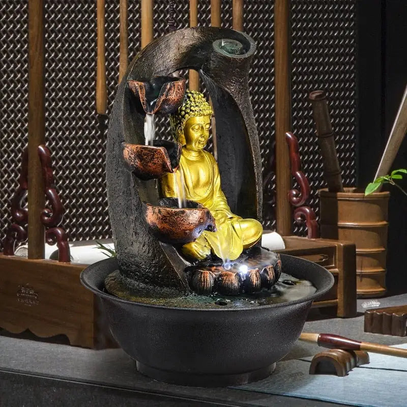 Golden Buddha Fountain