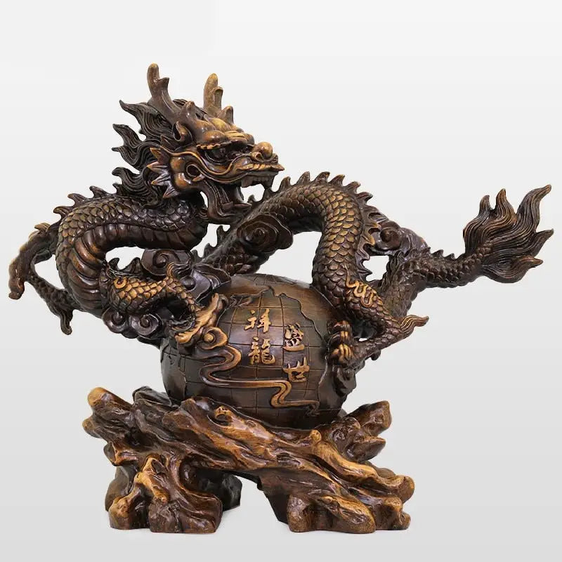 Large Chinese Dragon Statue