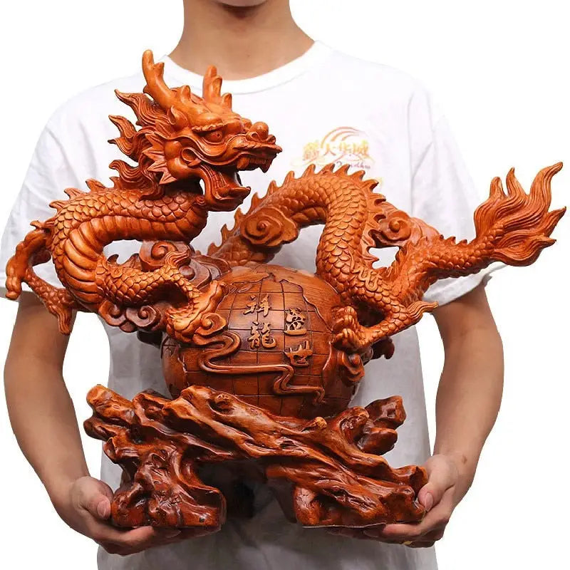 Large Chinese Dragon Statue