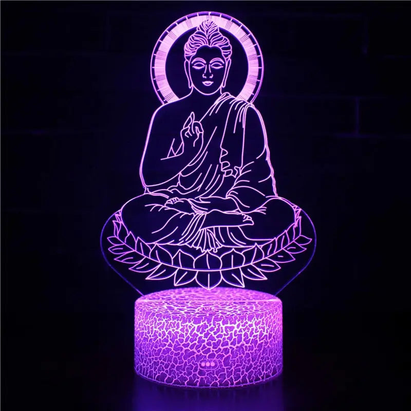 3D Buddha Lamp
