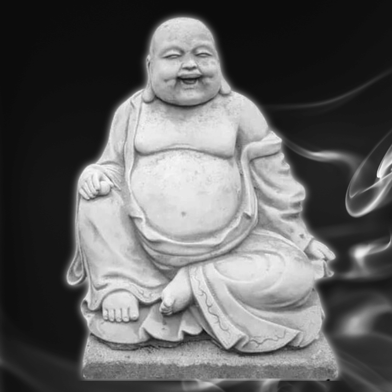 Large Stone Laughing Buddha Statue