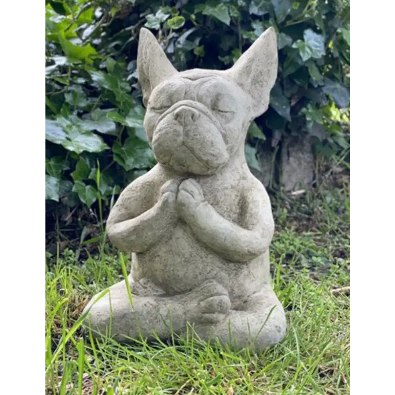 Meditating Dog Statue