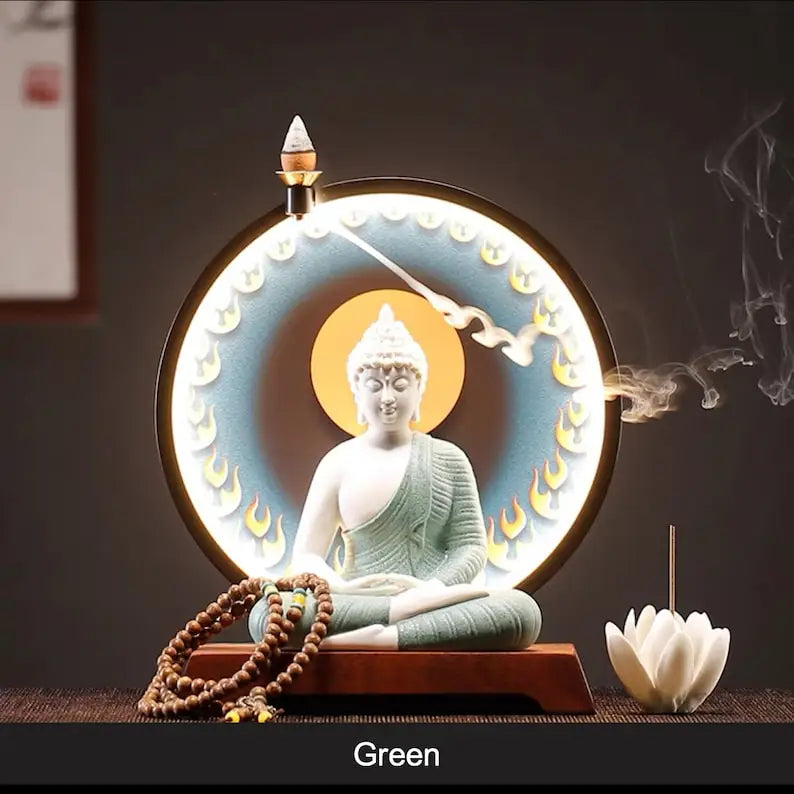 LED-Lighted Gautama Buddha Statue