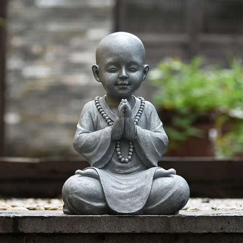 Little Meditating Monk Statue