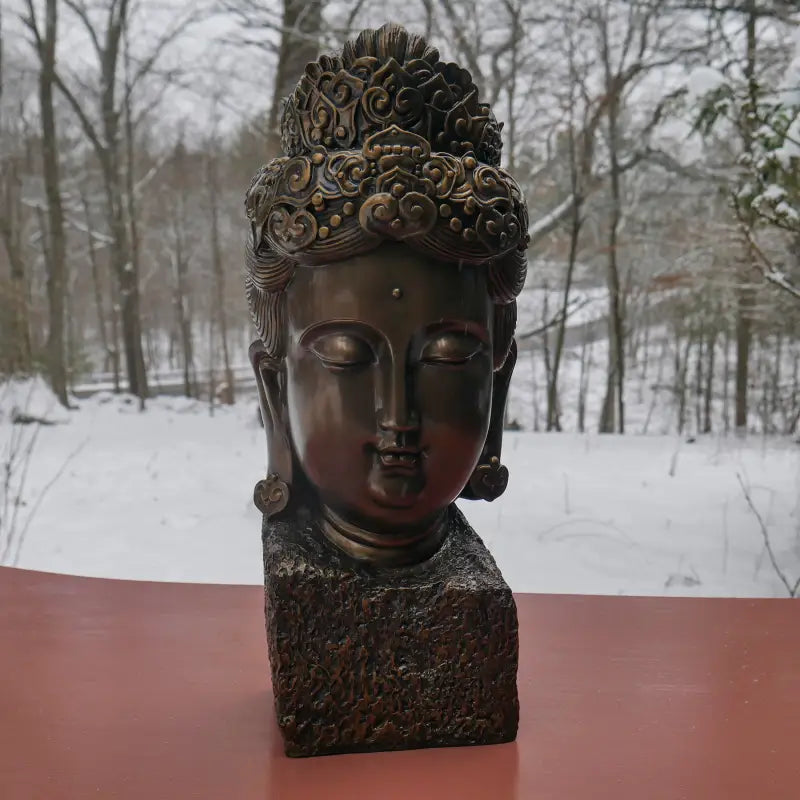 Guan Yin Head Statue