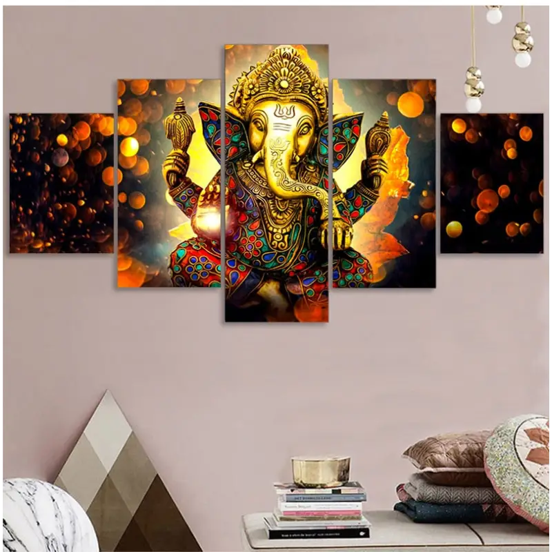 Ganesh painting 5 Pieces