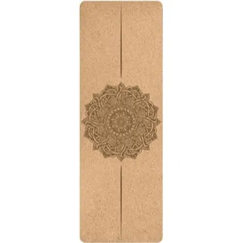 Yoga mat Flowers of life cork